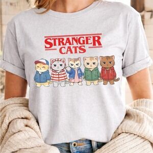 Stranger Cats Shirt White Shirt